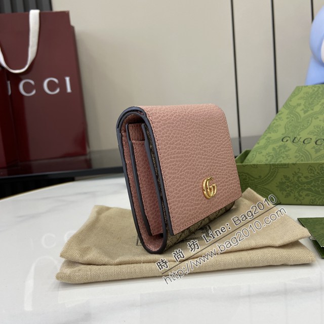 Gucci專櫃古馳最新款Ophidia系列短款女士錢包錢夾 jh2473型號：598587